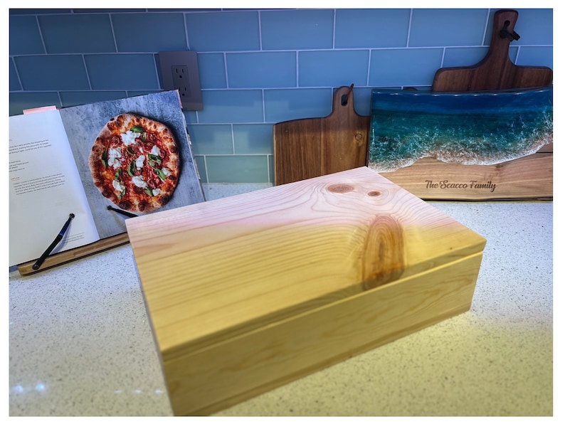 Traditional Wood Neapolitan Dough Proofing Box and Pizza Prep Lid, Pizza Making, Bread Making