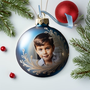 Custom Picture Ornament Christmas Photo Ornament 2023 Family Xmas Gift Personalized Family Ornament Family Personalized Christmas Ornament