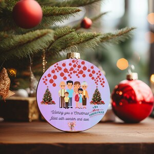 Digital Design Ornaments 2023 Gift Ornaments Charming Ornaments Goodwill Ornaments Family Ornaments Holiday Gift Ceramic Xmas Gift Ornament