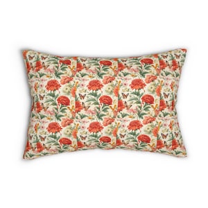 Vibrant flower Gift Duvet pillow insert Native plant pillowcase Cute  pillowCase Moms Floral Pillow Case Her Throw Spring  Lumbar pillowslip