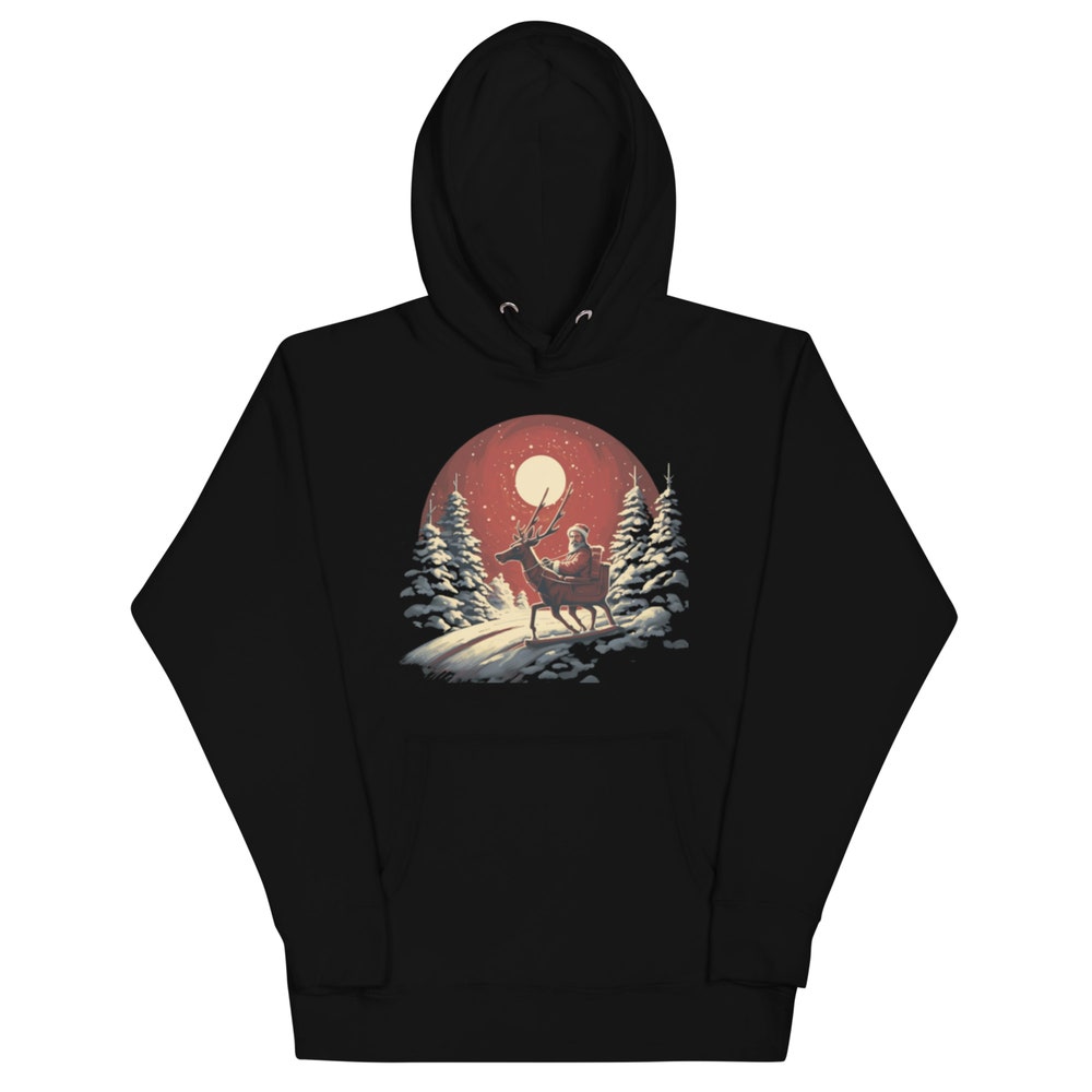 Family Christmas Gift Hoodies Season Sweaters Unisex Santa Hoodie Adult Women Hoodies Christmas Vintage Hoodie Funny Cute Hoodie Printfushion