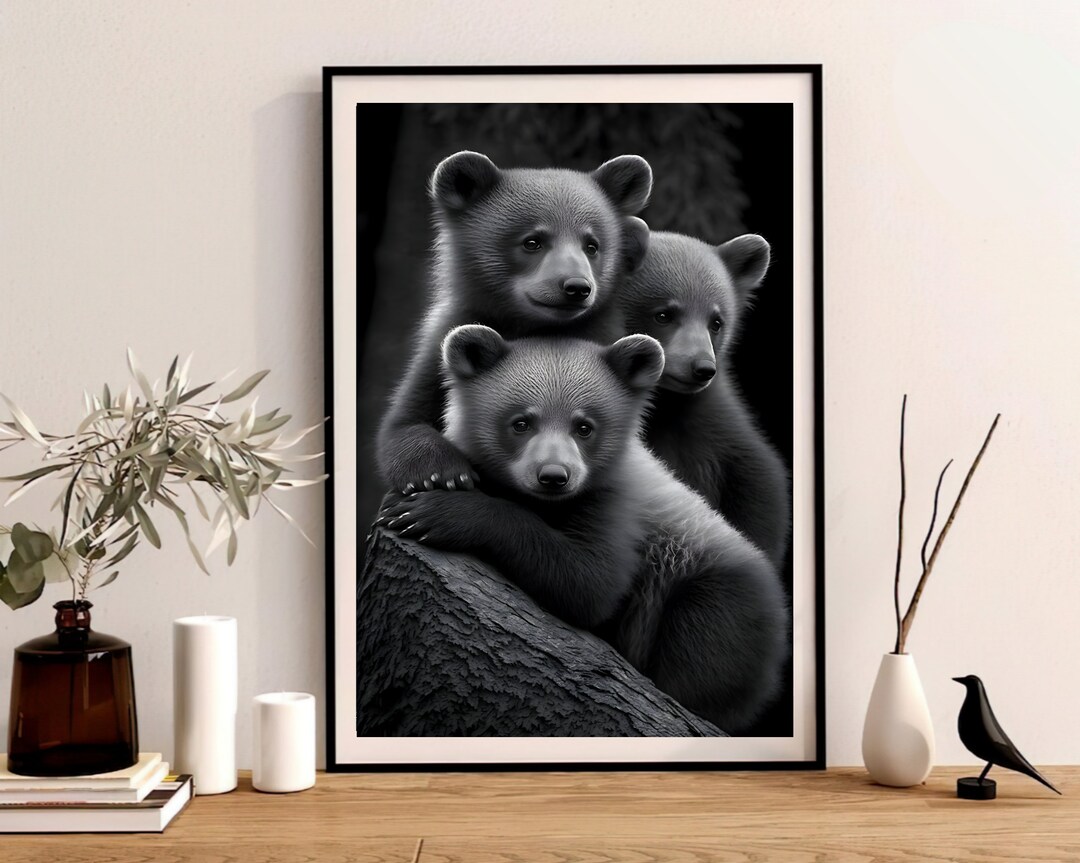 Aristocratic Bears Funny Animal Wall Decor Renaissance Etsy