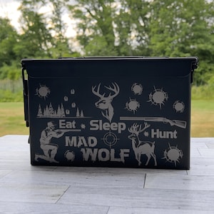 Personalized Metal Ammo Can, .30 Caliber, .50 Caliber