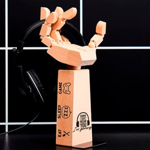 Hneeds Handtekening Lasergegraveerde Hand Headset & Gameplay Controller Houder.
