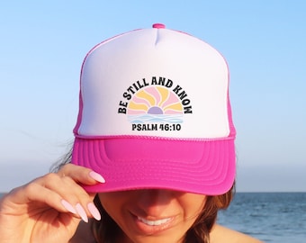 Jesus Trucker Hat, Christian Hat for Women, Christian Gift for her, Religious Apparel, Trendy Trucker Hat for Christian, Religious Mom Gift