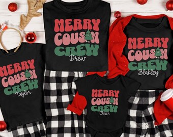 Christmas Cousin Crew Shirts, Custom Family Christmas 2025, Personalized Family Matching Christmas Shirt, Matching Cousin Crew Shirt