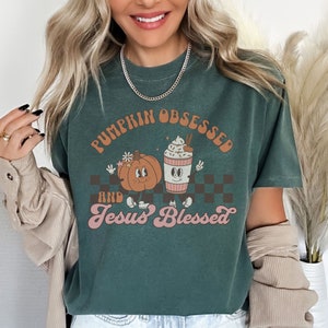 Fall Jesus Shirts, Comfort Colors Fall Christian T-Shirt, Retro Halloween Christian Shirt, Religious Thanksgiving Shirt, Fall Christian Gift