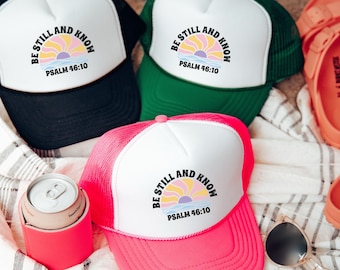 Jesus Trucker Hat, Christian Hat for Women, Christian Gift for her, Religious Apparel, Trendy Trucker Hat for Christian, Religious Mom Gift