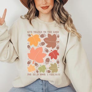 Fall Christian Sweatshirt, Autumn Religious Sweater, Fall Jesus Sweatshirt, Religious Thanksgiving Sweatshirt, Fall Christian Gift