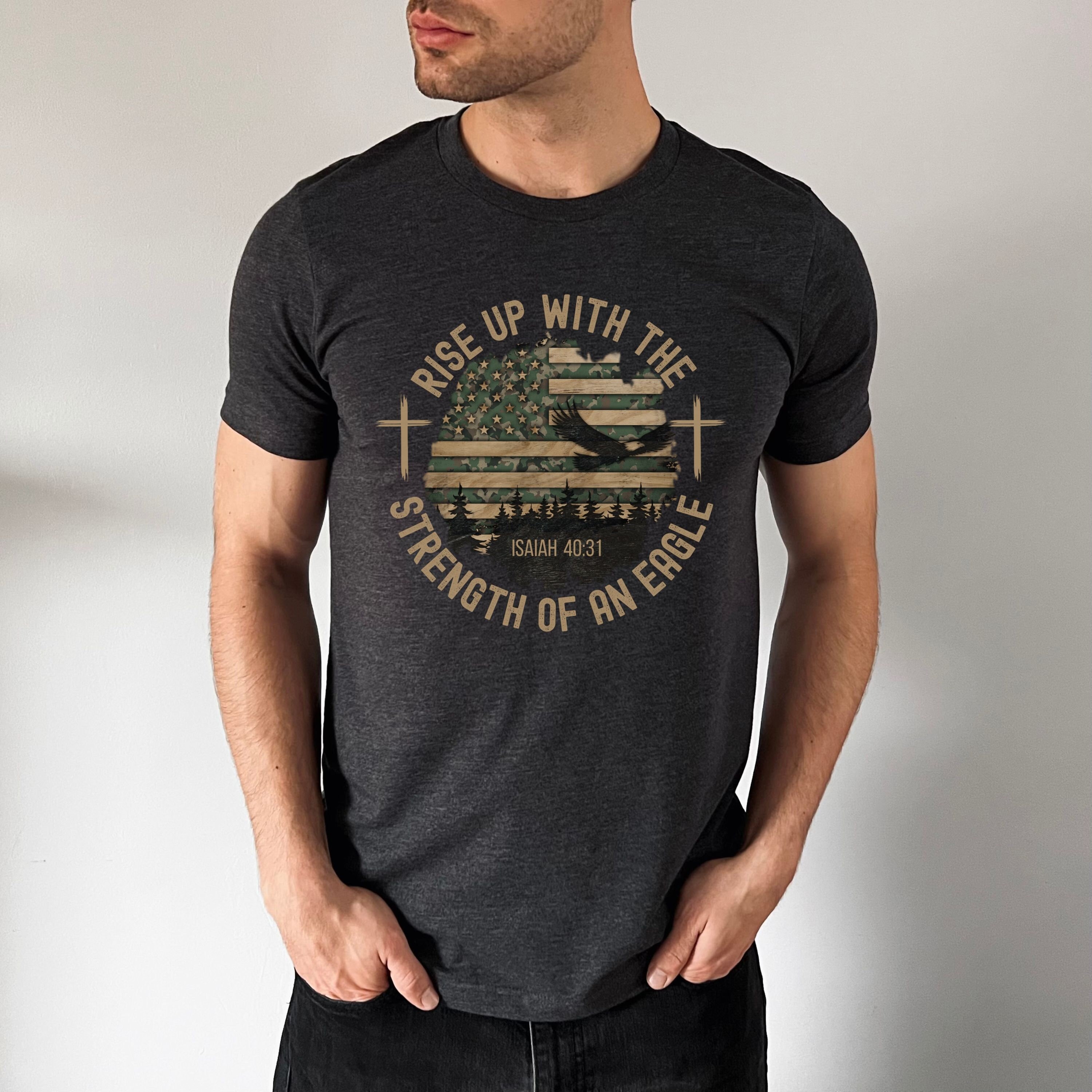 Bold Christian T Shirt Guys Christian Shirt for Dad Isaiah Etsy