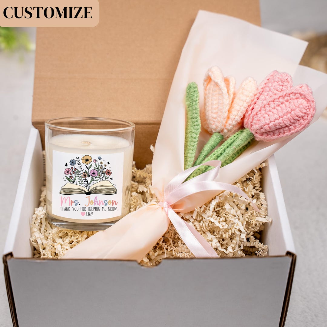Custom Teacher Gift Box, End of Year Gift From Student, Thank You ...