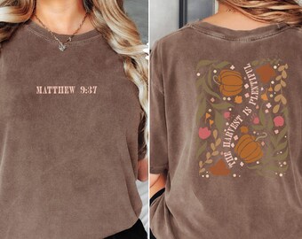 Fall Jesus Shirts, Comfort Colors Fall Christian T-Shirt, Christian Thanksgiving Tee, Religious Fall Christianity Shirt Fall Christian Gift