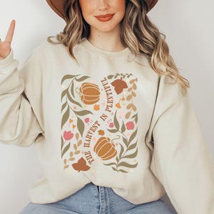 Fall Christian Sweatshirt, Autumn Religious Sweater, Fall Jesus Sweatshirt, Religious Thanksgiving Sweatshirt, Fall Christian Gift