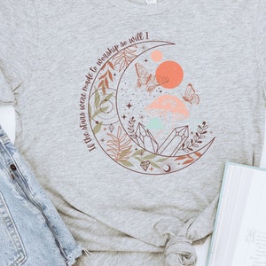 So Will I Bible Verse T Shirt,  If the Stars Were Made to Worship Shirt, Boho Christian Faith Based T-Shirt, Bold Christian T-Shirt, Gift