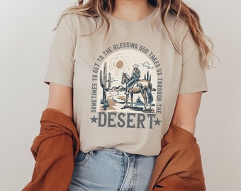 Boho Western Christian Graphic T Shirt, Religious Gift for Christian, Bible Verse T-Shirt,  Cowgirl Christian Shirt,Retro Faith Based Shirt