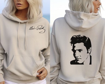 Elvis hoodie, Elvis sweatshirt, Elvis signature hoodie,Gift for Elvis fan, Elvis fan gift,Gift for friend, Gift for womenVintage Elvis shirt