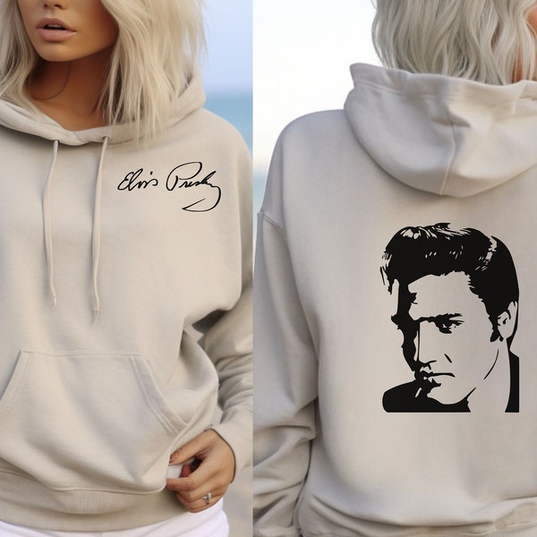 Elvis hoodie, Elvis sweatshirt, Elvis signature hoodie,Gift for Elvis fan, Elvis fan gift,Gift for friend, Gift for womenVintage Elvis shirt