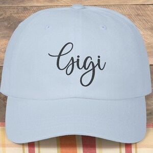 Embroidered Gigi Ball Cap, Gigi Hat, Gigi gift, Grandma Gift, Birthday Gigi, Mother&#39;s Day Present,Mothers Day GigiGift for Gigi,Gift for her