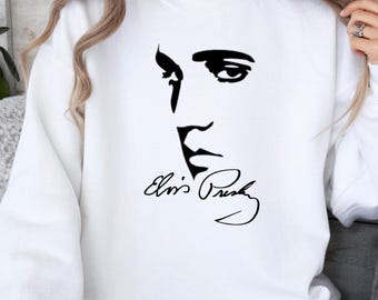 Elvis, Elvis sweatshirt, Elvis Presley, Elvis gift, Elvis shirt, Elvis fan gift, gift for woman, Elvis Presley svg, vintage Elvis tee