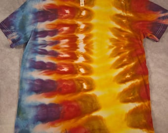 Camiseta grande - Estampado de teñido anudado - Estampado de teñido anudado - Estampado de teñido anudado - Estampado de teñido anudado arcoíris