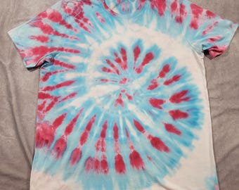 Extra Large XL Tee - Spiral Tie Dye - Spiral Ice Dye
