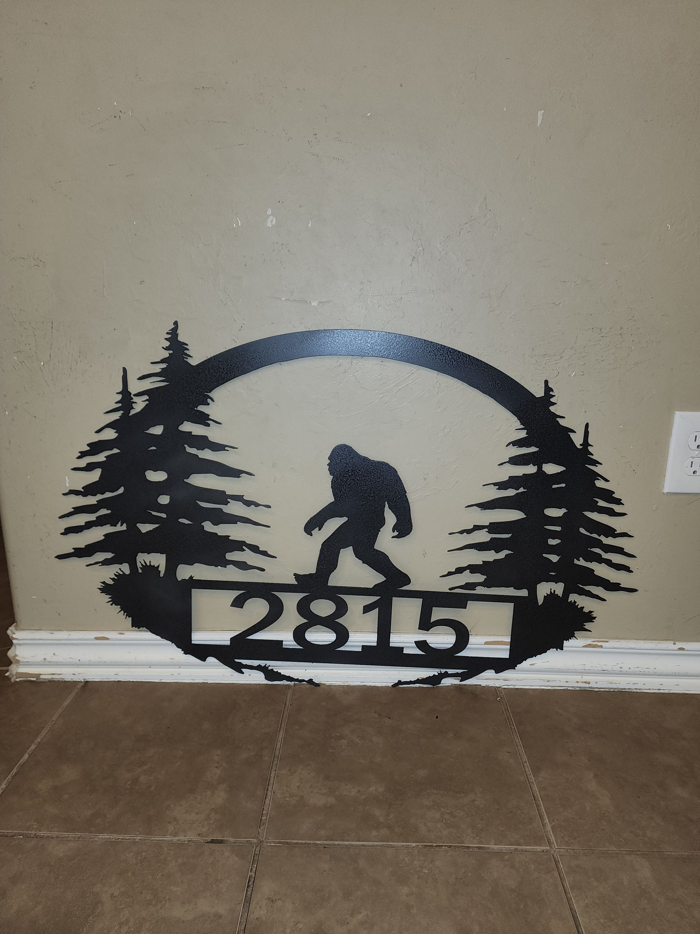 Bigfoot Address Sign Etsy