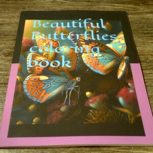 Beautiful butterflies coloring book