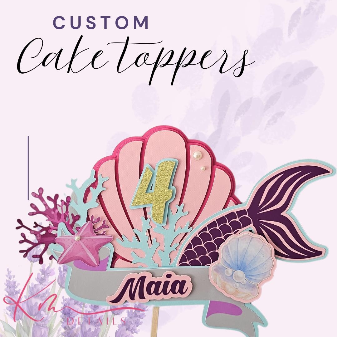 Custom Topper Insert Custom Order Cake Topper Personalized Handmade Custom Designed - Etsy