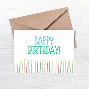 Biglietto di buon compleanno stampabile