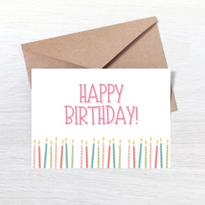 Simply Printable Birthday Card