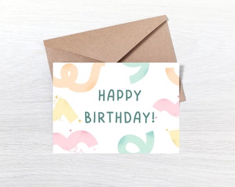 Pastel Digital Birthday Card
