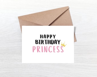 Printable Happy Birthday Card Ready to Print With Envelope Template - Etsy