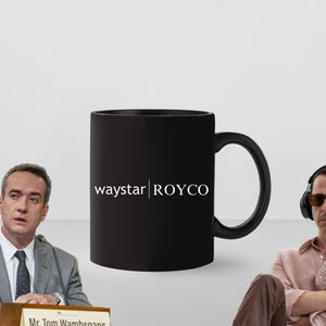 HBO Succession - Waystar Royco Inspired Black Ceramic Mug - 11 oz