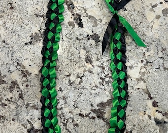 Custom Ribbon Lei With Double Faced Ribbon