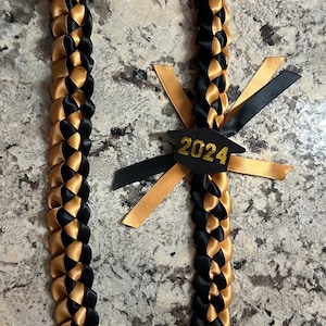 Collier ruban personnalisé avec capuchon de remise des diplômes