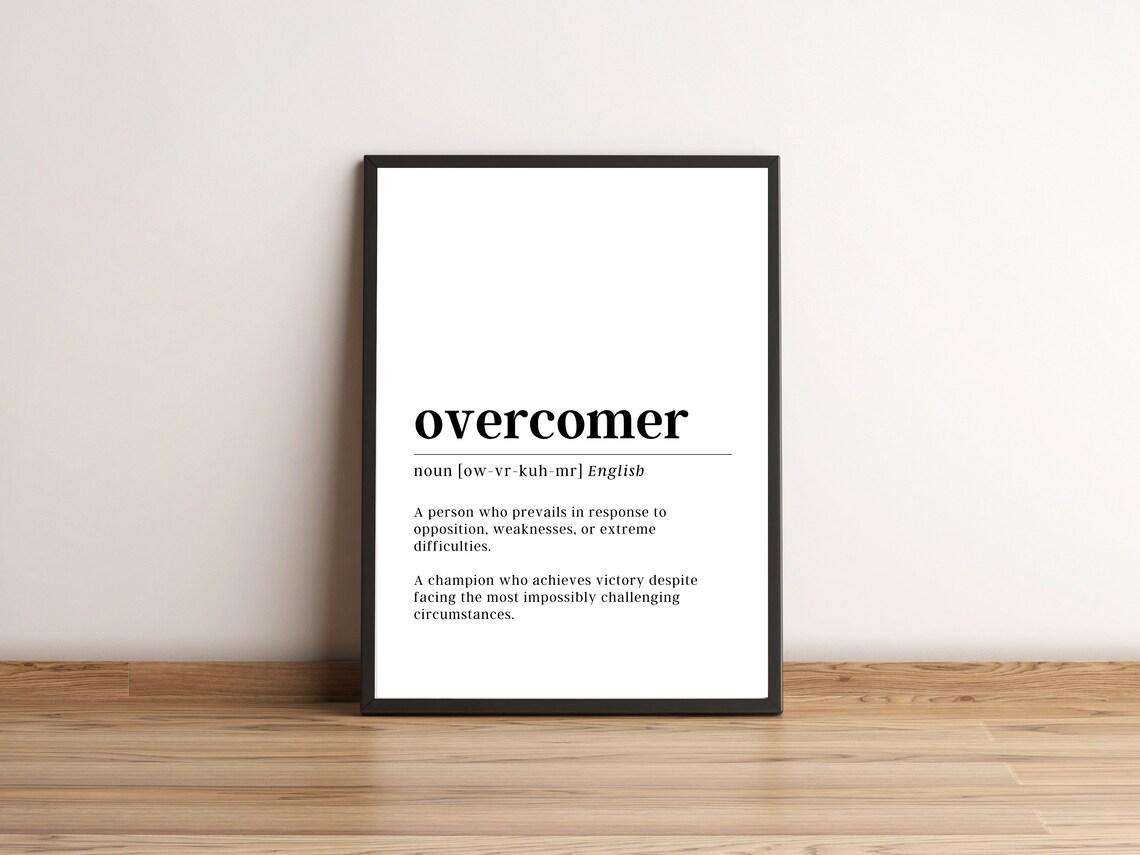 Definition Print Motivational Wall Art Etsy