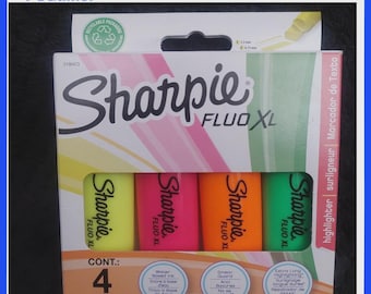 Sharpie 4Pc FLUO XL HIGHLIGHTER Extra Long
