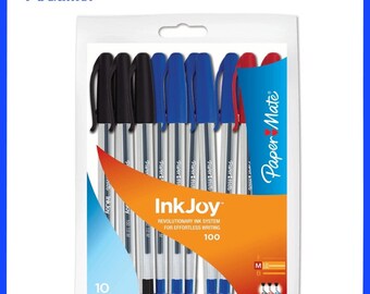 PaperMate InkJoy Ballpoint Pens 100ST Medium Point 1.0mm Mixed Colours (10 Pack)