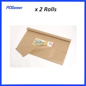 Brown Kraft Paper Roll 600mm X 10M Packing Wrapping x 2 rolls