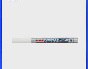 Uni PX-203 Ultra Fine Bullet Paint Marker Silver