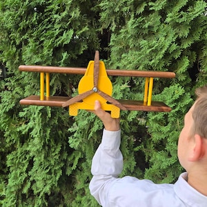Classic Airplane Shelf Biplane Shelf Airplane Wood Biplane Airplane ...