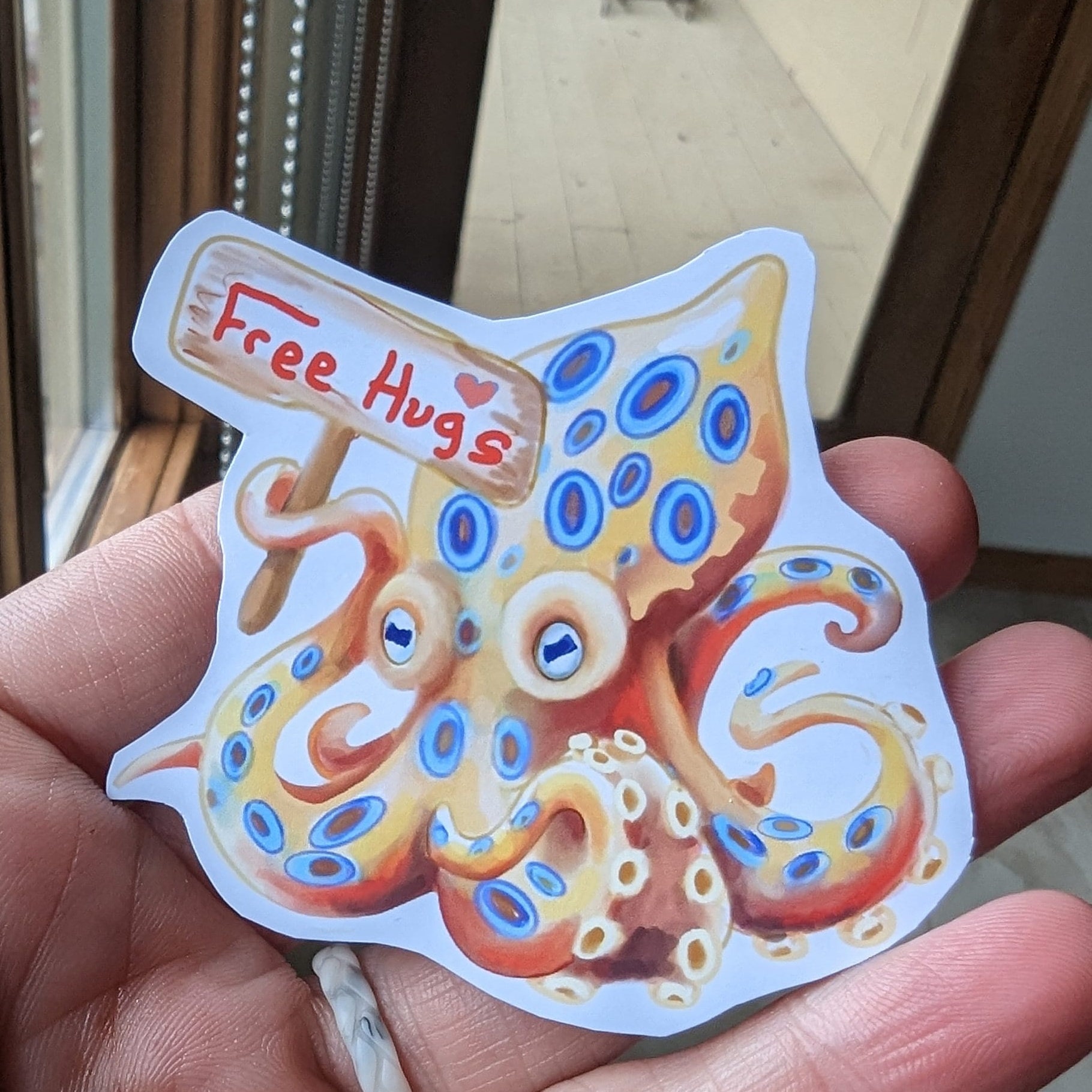 Blue Ringed Octopus Magnet - Etsy