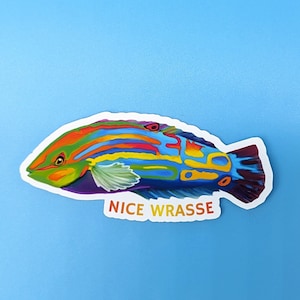 Vinylsticker Melanarus lipvis, mooie lipvis