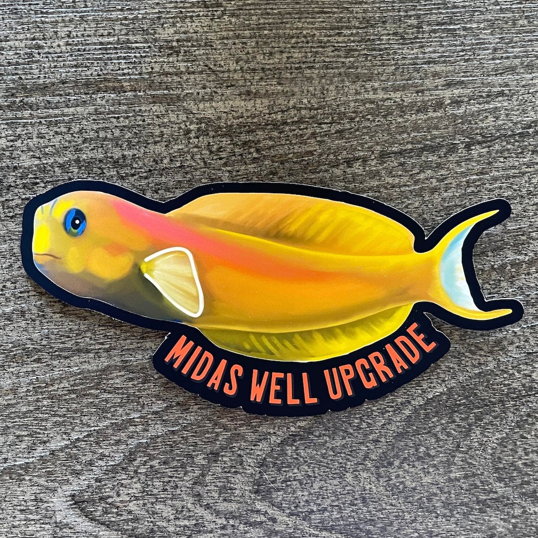 Mdas Sticker Midas Blenny Vinyl Sticker - Etsy