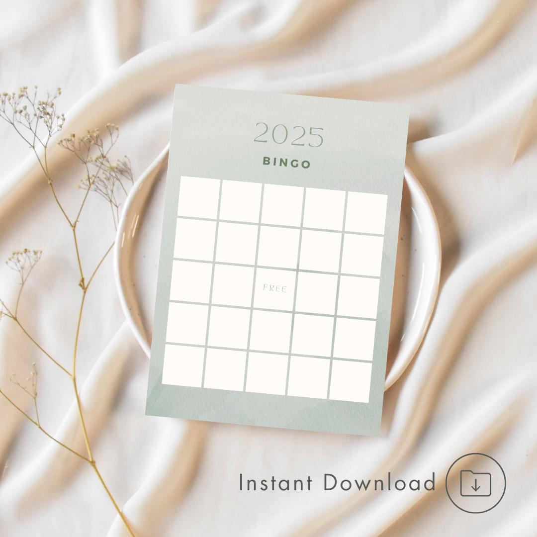 2025 Printable BINGO Card - Etsy