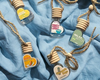 Car Diffuser | Hanging Car Diffuser | Car Air Freshener | Air Freshener | House Warming Gift - customizable labels