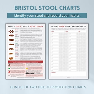 Tabla de heces de Bristol, hoja de registro de la tabla de heces de Bristol, llevar un registro de las heces, salud de las heces, heces sanas, problemas al defecar, heces duras