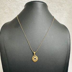 Vergoldete Kette mit Anhänger, Goldkette Halskette