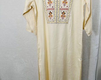Indian embroidered regular kurti for girls and women size(Small)