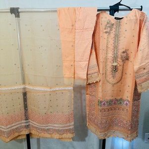 Bin Saeed Luxury Fancy Organza RTW Collection - Design 01 main image 1
